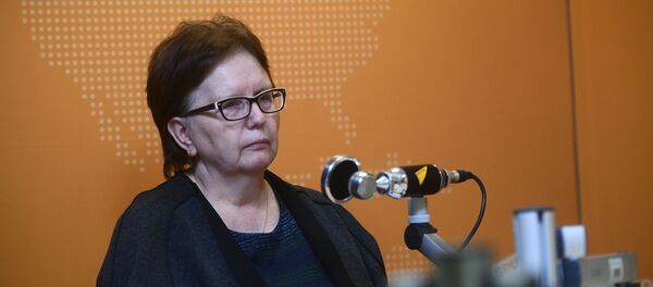 Vera Nikoláevna Sténina, madre del reportero gráfico ruso Andréi Stenin asesinado en Ucrania - Sputnik Mundo