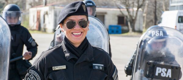 La inspectora Silvia Alejandra Miers, asignada como responsable de la Guardia de Infantería Aeroportuaria (GIA) - Sputnik Mundo