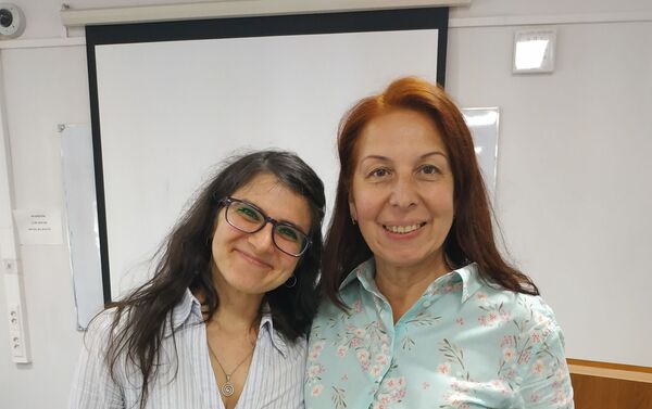 Сon Galina, la encargada administrativa de la maestría - Sputnik Mundo