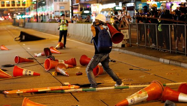 Las protestas en Hong Kong - Sputnik Mundo