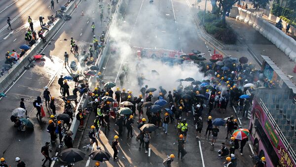 Protestas en Hong Kong - Sputnik Mundo