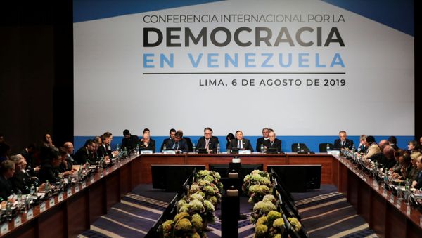 Conferencia Internacional por la Democracia en Venezuela, celebrada en Lima Conferencia Internacional por la Democracia en Venezuela, celebrada en Lima - Sputnik Mundo