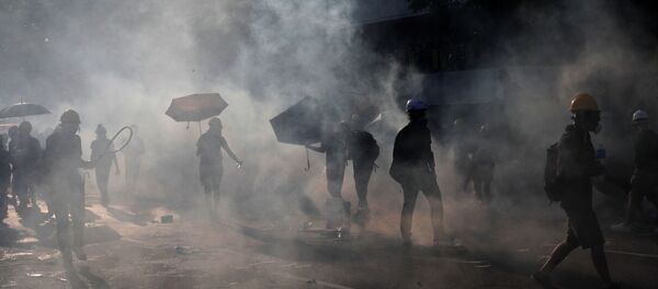 Protestas en Hong Kong Protestas en Hong Kong - Sputnik Mundo