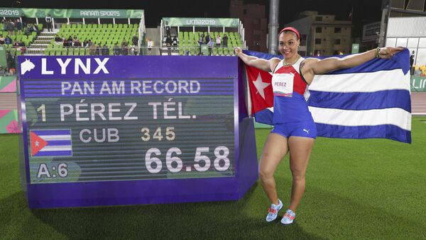 Yaimé Pérez, atleta cubana - Sputnik Mundo