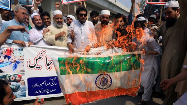 Protesta contra La India en Pakistán (archivo) Protesta contra La India en Pakistán (archivo) - Sputnik Mundo