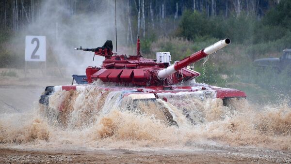 Biatlón de tanques en los Juegos Militares Internacionales Army 2019 - Sputnik Mundo