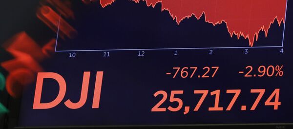 La caída del índice Dow Jones el 5 agosto La caída del índice Dow Jones el 5 agosto - Sputnik Mundo