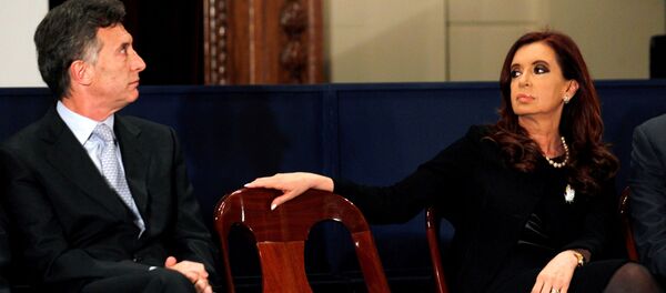 Mauricio Macri y Cristina Fernández de Kirchner - Sputnik Mundo