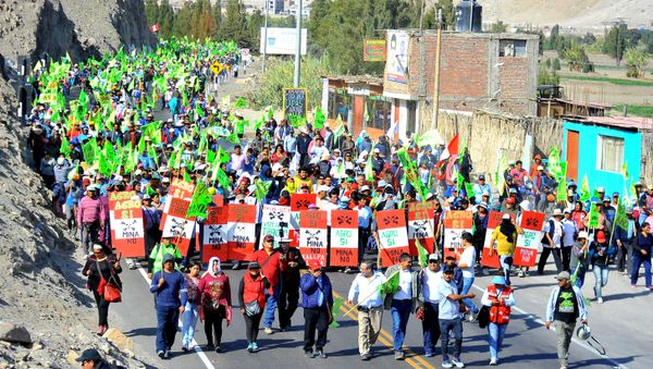 Protestas contra Tía María en Perú Protestas contra Tía María en Perú - Sputnik Mundo