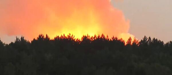 Incendio en un almacén de municiones en la provincia rusa de Krasnoyarsk (Siberia) - Sputnik Mundo