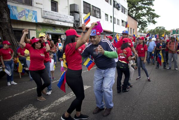 No más Trump: las fotos de la marcha venezolana en Caracas contra el presidente de EEUU - Sputnik Mundo