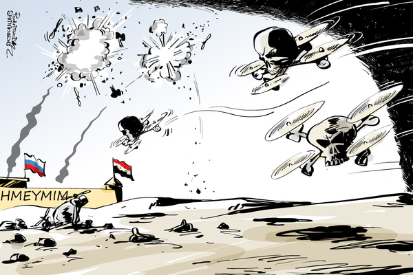 La defensa aérea repele un ataque terrorista contra la base rusa de Hmeymim en Siria La defensa aérea repele un ataque terrorista contra la base rusa de Hmeymim en Siria - Sputnik Mundo