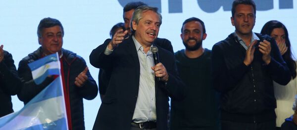 Candidato presidencial del Partido Frente de Todos, Alberto Fernández - Sputnik Mundo