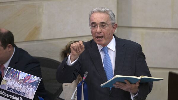 Álvaro Uribe, expresidente de Colombia - Sputnik Mundo
