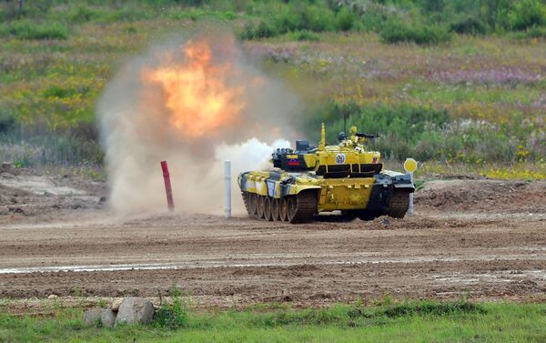 Tanque T-72B3 venezolano en los Army Games 2019 - Sputnik Mundo