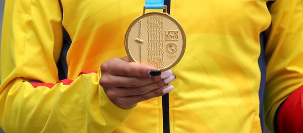 Una medalla de oro de los Juegos Panamericanos de Lima 2019 - Sputnik Mundo