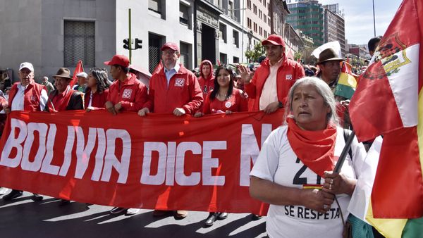 El cartel del frente Bolivia dijo No El cartel del frente Bolivia dijo No - Sputnik Mundo