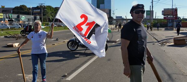 Protestas en Bolivia contra la reelección de Evo Morales Protestas en Bolivia contra la reelección de Evo Morales - Sputnik Mundo