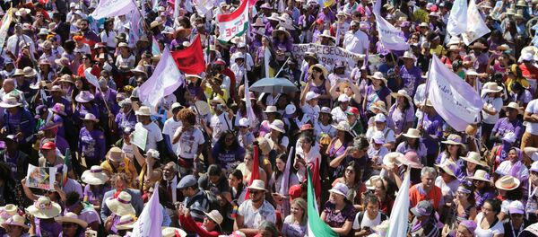 Marcha de las Margaritas en Brasilia - Sputnik Mundo