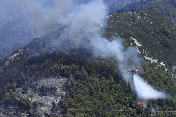 La isla griega de Eubea, devorada por las llamas  - Sputnik Mundo