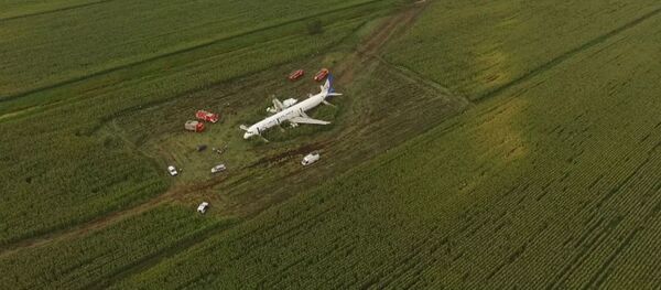 Un avión de pasajeros hizo un aterrizaje de emergencia en la región de Moscú - Sputnik Mundo