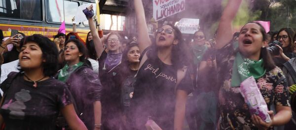 Marcha feminista en Ciudad de México  - Sputnik Mundo