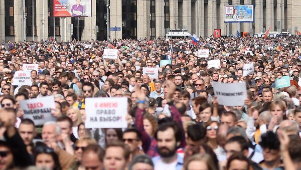 Manifestaciones en Moscú - Sputnik Mundo