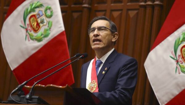 Martín Vizcarra, presidente de Perú - Sputnik Mundo