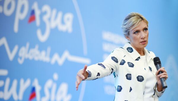 María Zajárova, la portavoz de la Cancillería rusa - Sputnik Mundo