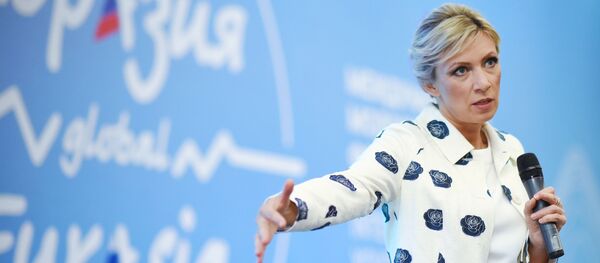 María Zajárova, la portavoz de la Cancillería rusa - Sputnik Mundo