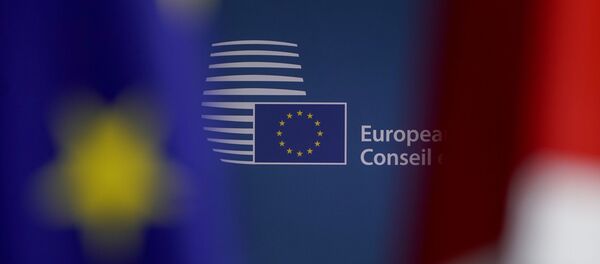 El logo de la Comisión Europea (CE) - Sputnik Mundo