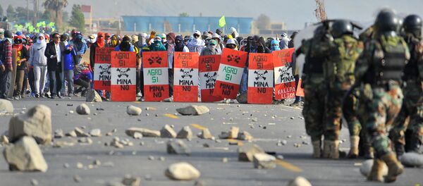 Protestas contra el proyecto Tía María - Sputnik Mundo