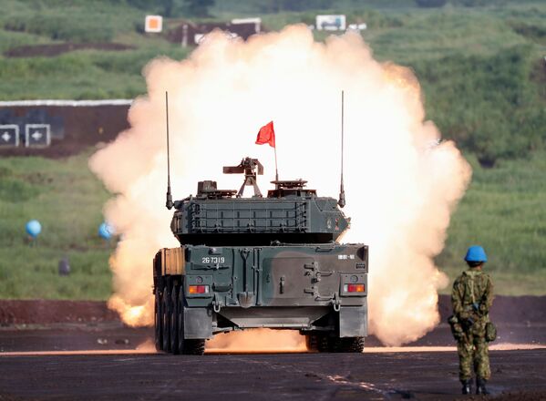 Las maniobras de las Fuerzas de Autodefensa de Japón al pie del monte Fuji, en imágenes - Sputnik Mundo