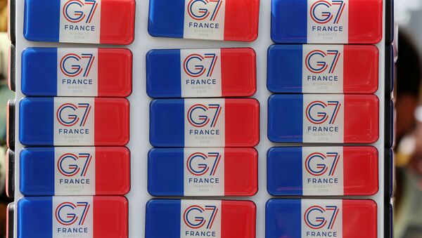 El logo de G7 en Francia El logo de G7 en Francia - Sputnik Mundo