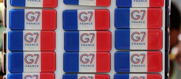 El logo de G7 en Francia - Sputnik Mundo