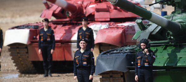Mujeres tanquistas participantes en los Juegos Militares 2019 Mujeres tanquistas participantes en los Juegos Militares 2019 - Sputnik Mundo