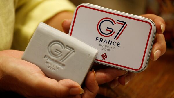 Logo de la cumbre del G7 en Biarritz, Francia - Sputnik Mundo