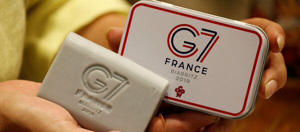 Logo de la cumbre del G7 en Biarritz, Francia - Sputnik Mundo