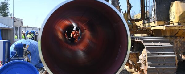 Tubería de un gasoducto (imagen referencial) - Sputnik Mundo