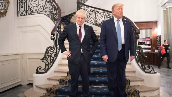 El presidente de Estados Unidos, Donald Trump, y el primer ministro del Reino Unido, Boris Johnson