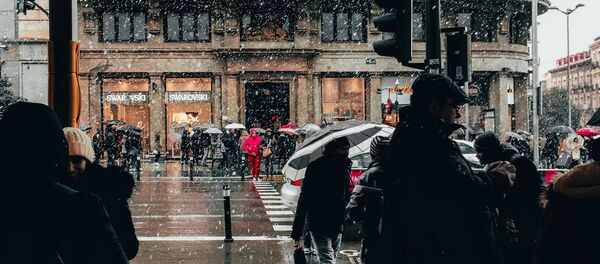 Lluvia en Madrid - Sputnik Mundo