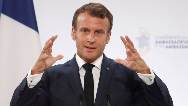 El presidente de Francia, Emmanuel Macron - Sputnik Mundo