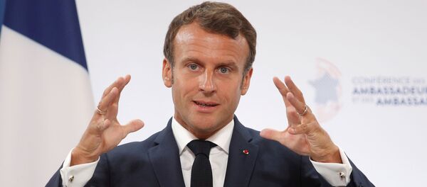 El presidente de Francia, Emmanuel Macron - Sputnik Mundo