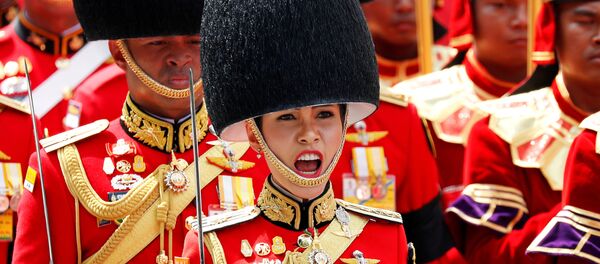 General Sineenat Wongvajirapakdi takes part in the Royal Cremation ceremony of Thailand's late King Bhumibol Adulyadej near the Grand Palace in Bangkok - Sputnik Mundo