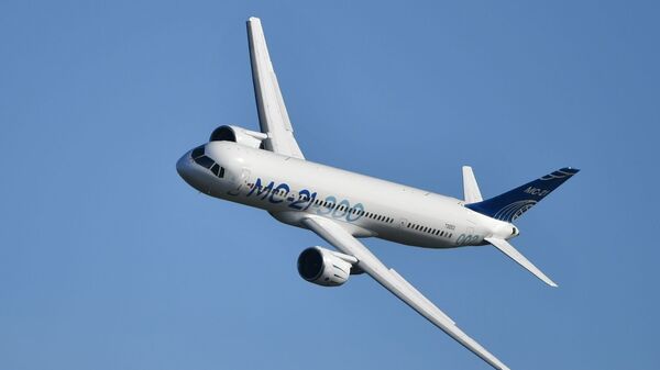 El avión comercial ruso MC-21 - Sputnik Mundo