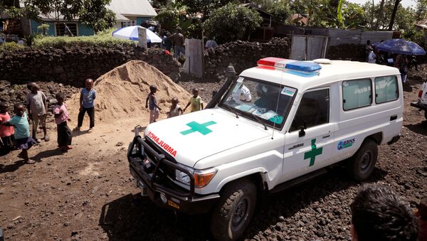 Una ambulancia en la República Democrática del Congo Una ambulancia en la República Democrática del Congo - Sputnik Mundo