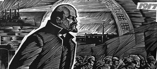 La réplica del cuadro de I. Krislach 'El año 1917' - Sputnik Mundo