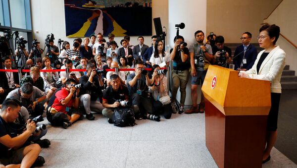 Carrie Lam, jefa del Ejecutivo de Hong Kong - Sputnik Mundo