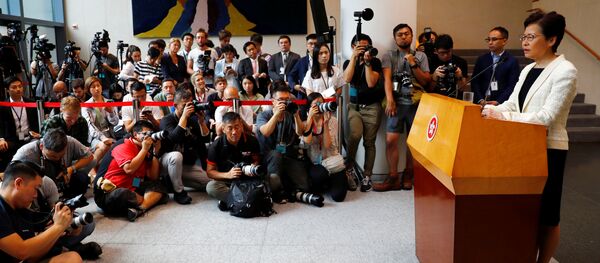 Carrie Lam, jefa del Ejecutivo de Hong Kong - Sputnik Mundo