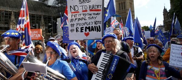 Protestas en Londres, Reino Unido - Sputnik Mundo